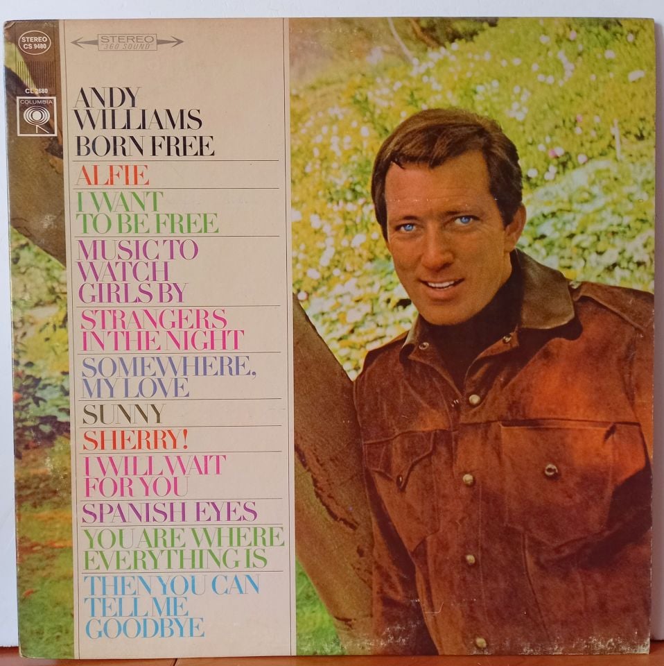 ANDY WILLIAMS – BORN FREE (1967) - LP 2.EL PLAK