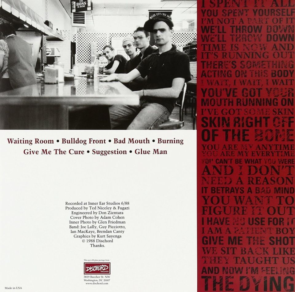 FUGAZI - FUGAZI / 7 SONGS EP (1988) - LP 2021 COLOURED EDITION MADE IN USA SIFIR PLAK