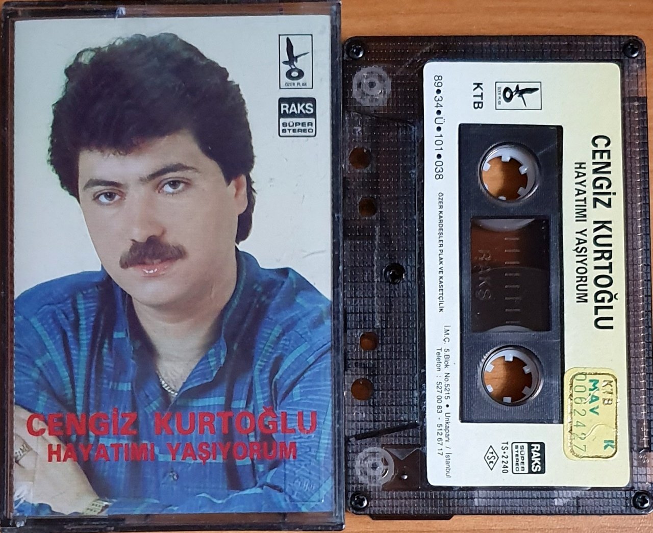 CENGİZ KURTOĞLU - HAYATIMI YAŞIYORUM (1989) KASET ÖZER KARDEŞLER 2.EL