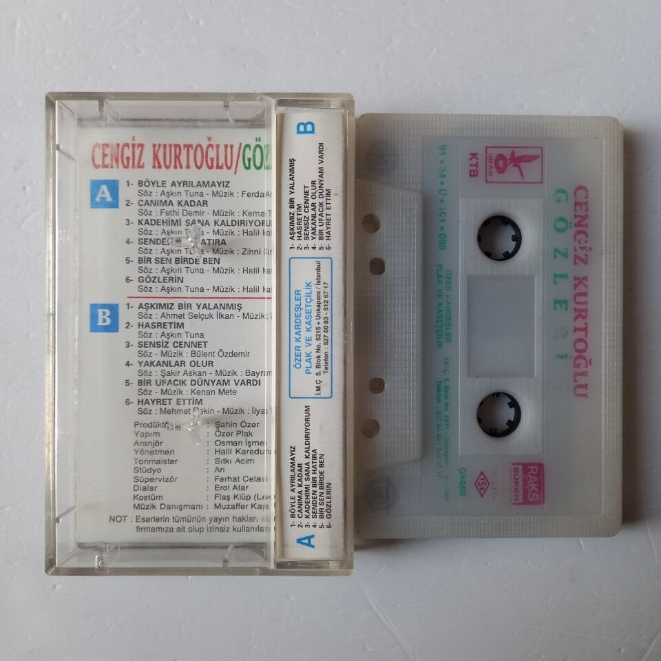 CENGİZ KURTOĞLU - GÖZLERİN (1991) - KASET 2.EL