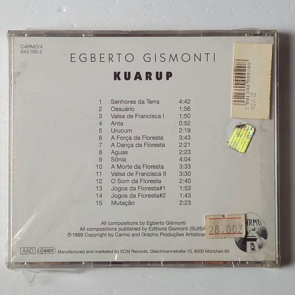 EGBERTO GISMONTI – KUARUP (1991) - CD AMBALAJINDA SIFIR