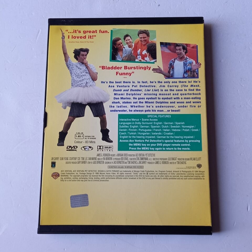 ACE VENTURA PET DETECTIVE - JIM CARREY - DVD 2.EL