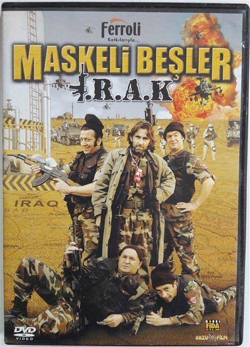 MASKELİ BEŞLER IRAK - PEKER AÇIKALIN - ŞAFAK SEZER - MURAT ASLAN - DVD 2.EL