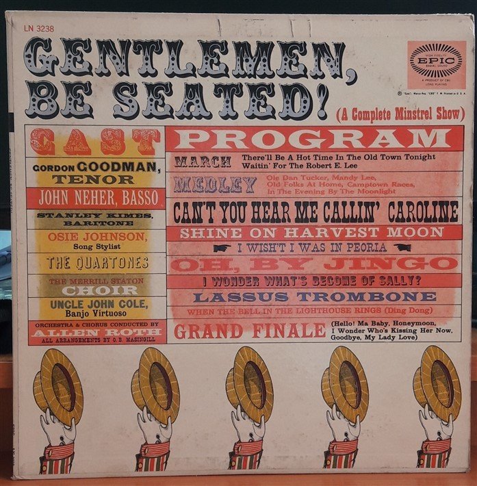 GENTELMEN, BE SEATED! - PLAK 2.EL