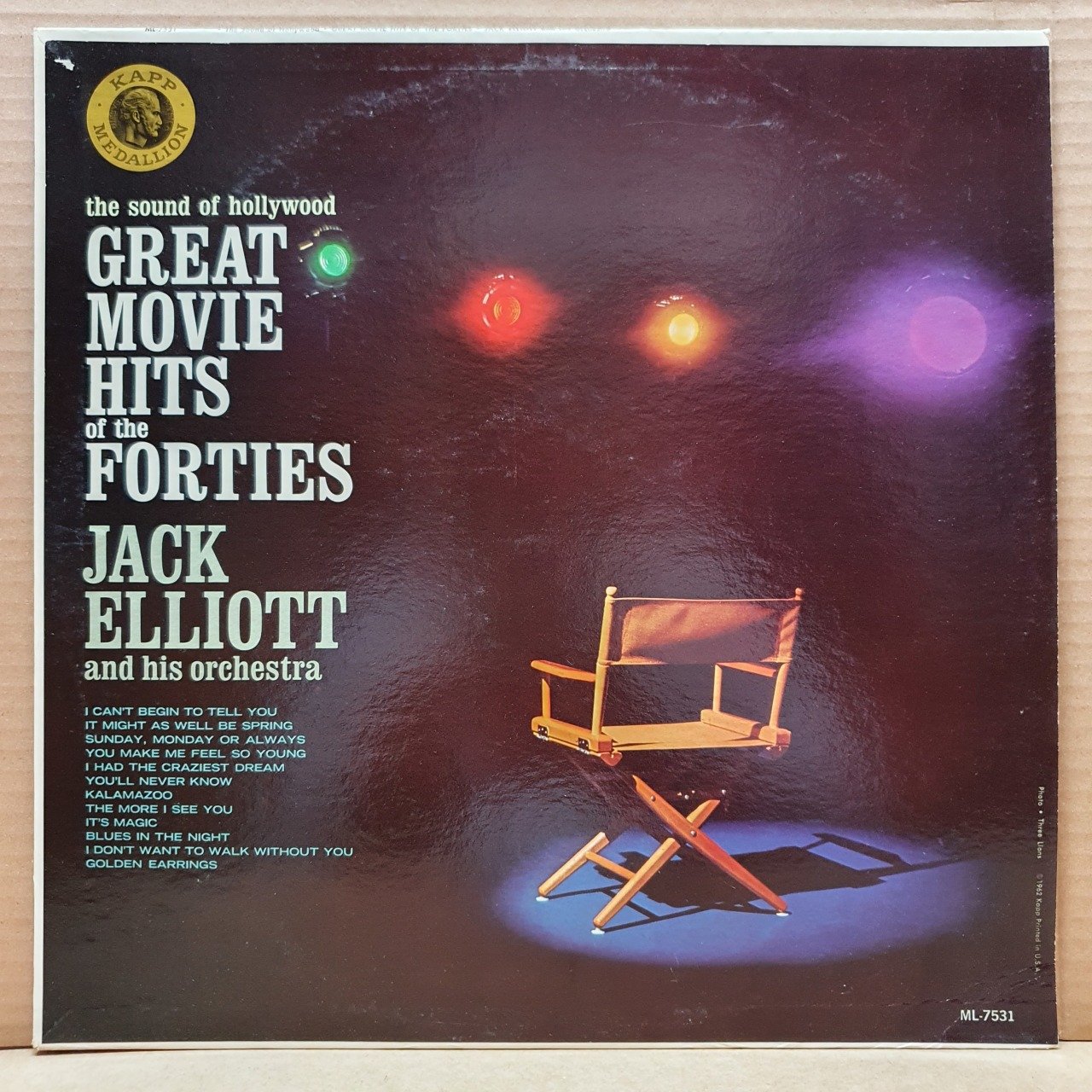GREAT MOVIE HITS OF THE FORTIES / JACK ELLIOT AND HIS ORCHESTRA - LP 2.EL PLAK