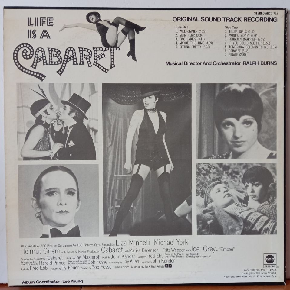 RALPH BURNS – CABARET / ORIGINAL SOUNDTRACK RECORDING (1972) - LP 2.EL PLAK