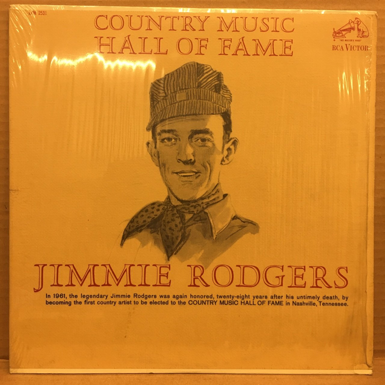 JIMMIE RODGERS - COUNTRY MUSIC HALL OF FAME 1962 2.EL PLAK