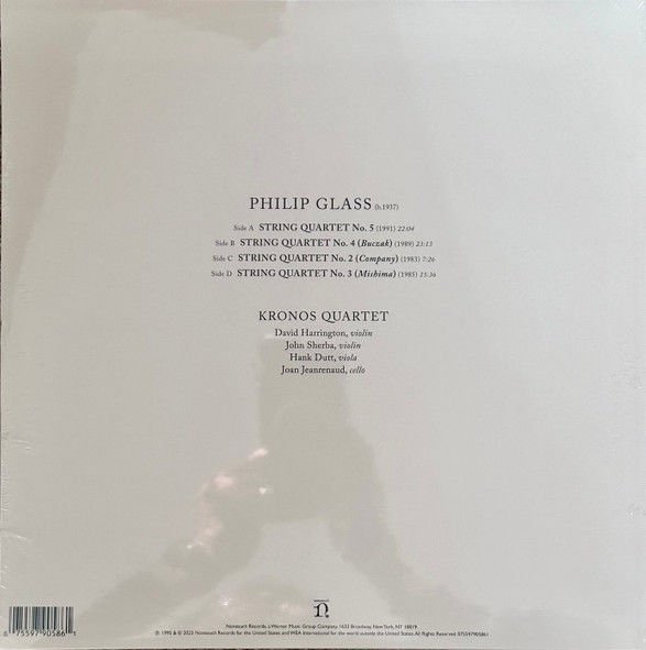 KRONOS QUARTET PERFORMS PHILIP GLASS (1995) - 2023 2LP SIFIR PLAK
