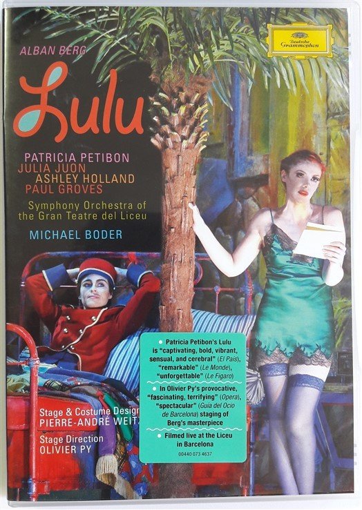 BERG: LULU - PATRICIA PETIBON - JULIA JUON - SYMPHONY ORCHESTRA OF THE GRAN TEATRE DEL LICEU, MICHAEL BODER - 2DVD 2.EL