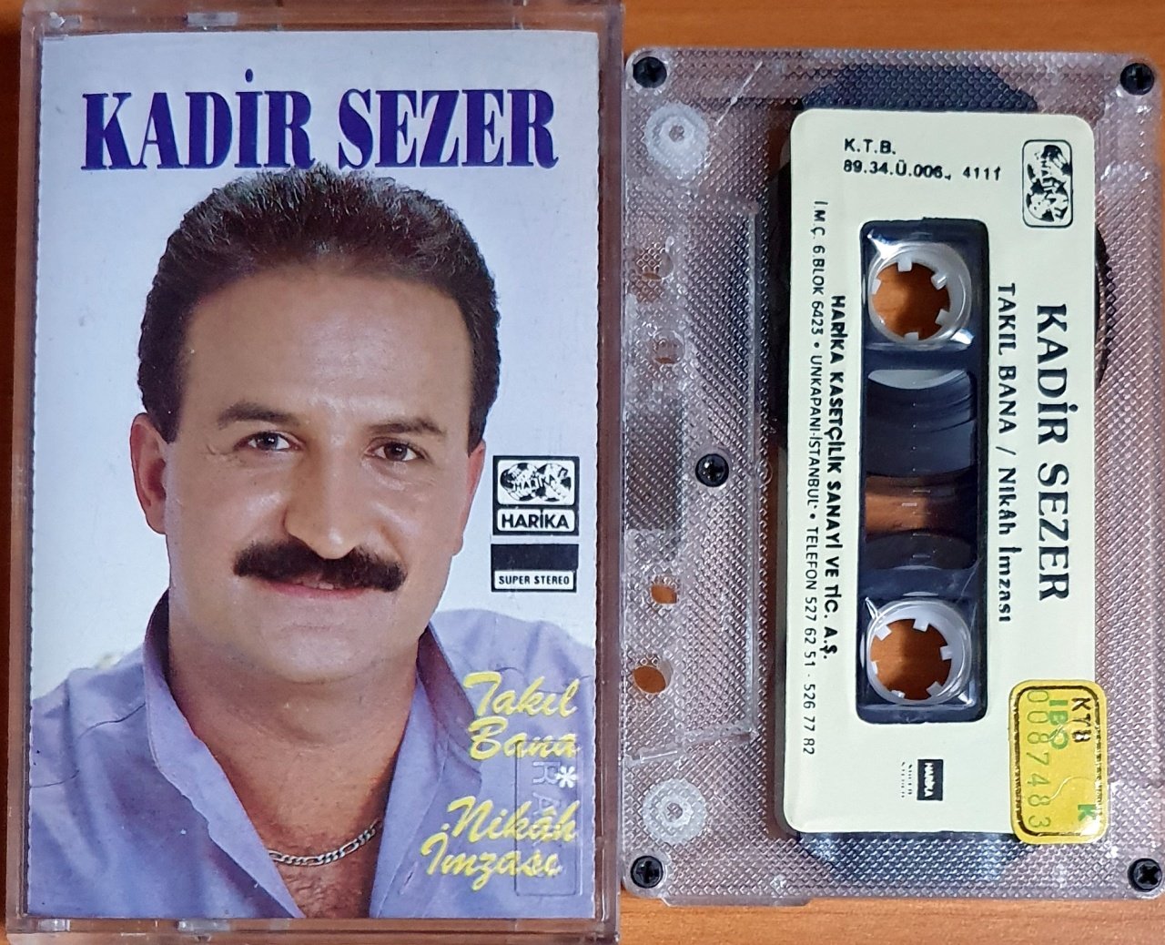 KADİR SEZER - TAKIL BANA / NİKAH İMZASI (1989) - KASET HARİKA 2.EL