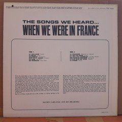 WHEN WE WERE IN FRANCE - PLAK 2.EL