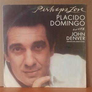PLACIDO DOMINGO WITH JOHN DENVER - PERHAPS LOVE (1981) - LP YERLİ BASKI 2.EL PLAK
