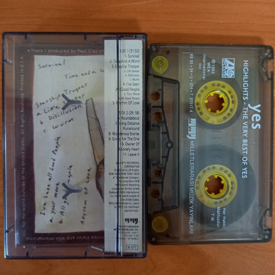 YES – HIGHLIGHTS / THE VERY BEST OF YES (1993) - KASET 2.EL