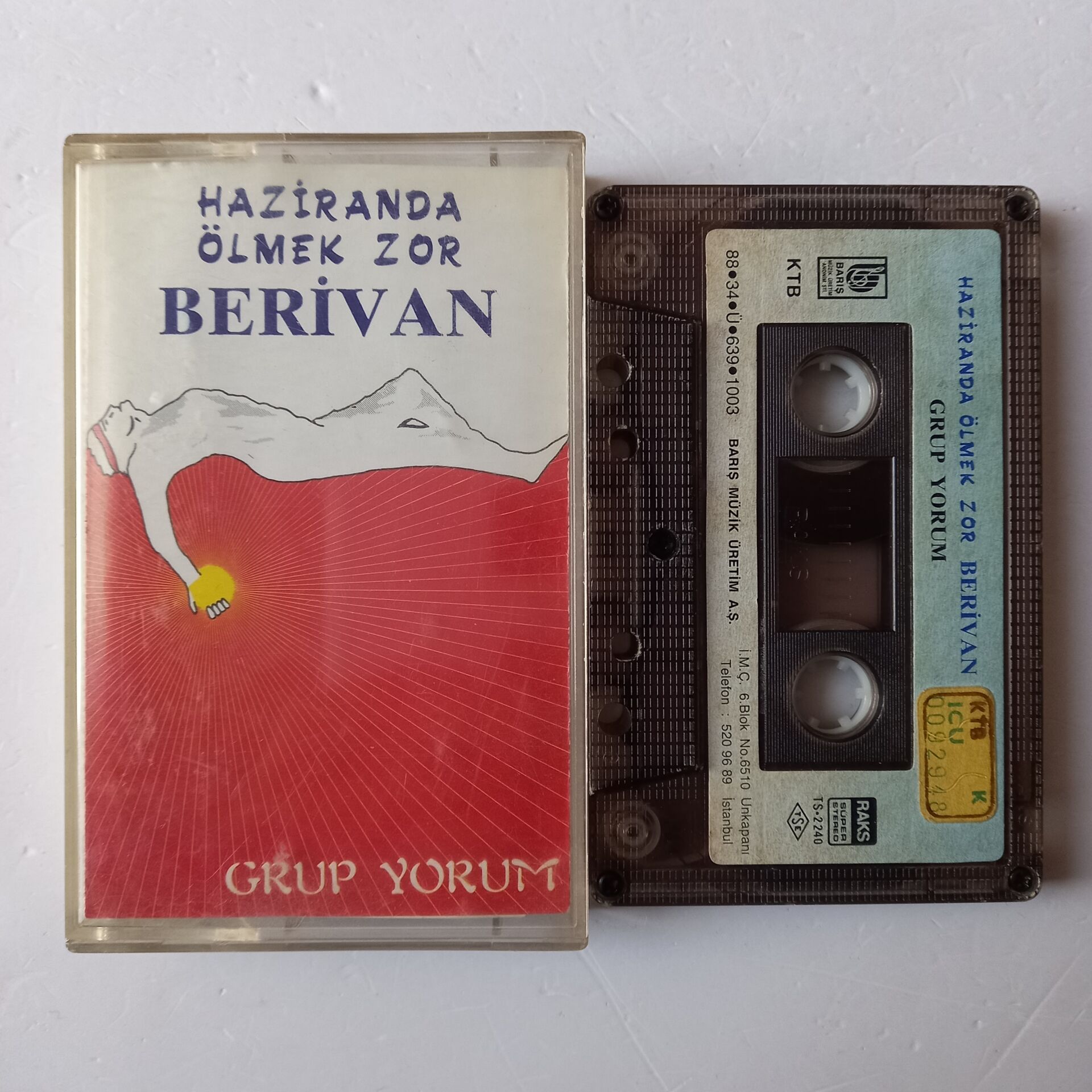 GRUP YORUM - HAZİRANDA ÖLMEK ZOR / BERİVAN (1988) - KASET 2.EL