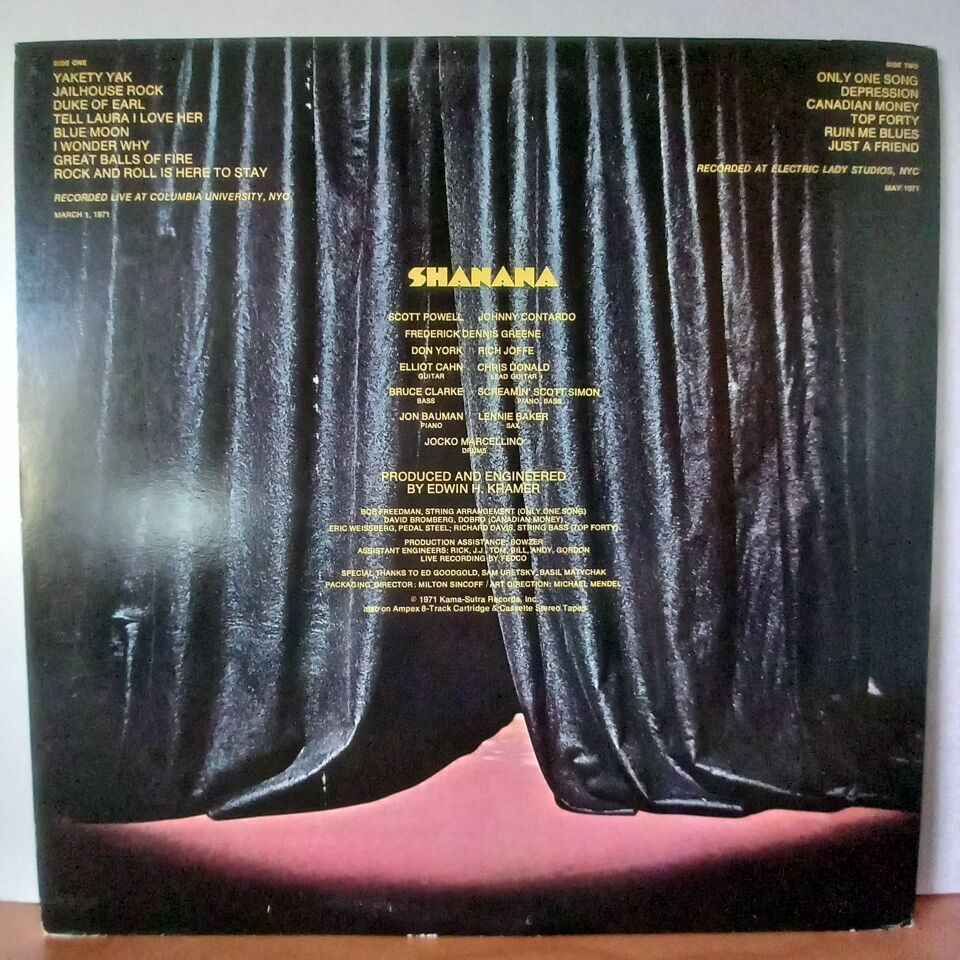 SHANANA – SHANANA (1971) - LP 2.EL PLAK