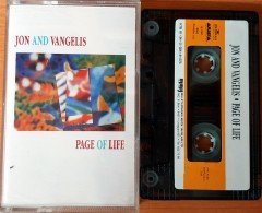 JON AND VANGELIS - PAGE OF LIFE (1991) MMY CASSETTE MADE IN TURKEY ''USED''