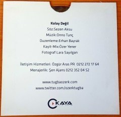 TUĞBA ÖZERK - KOLAY DEĞİL PROMO SINGLE CD 2.EL