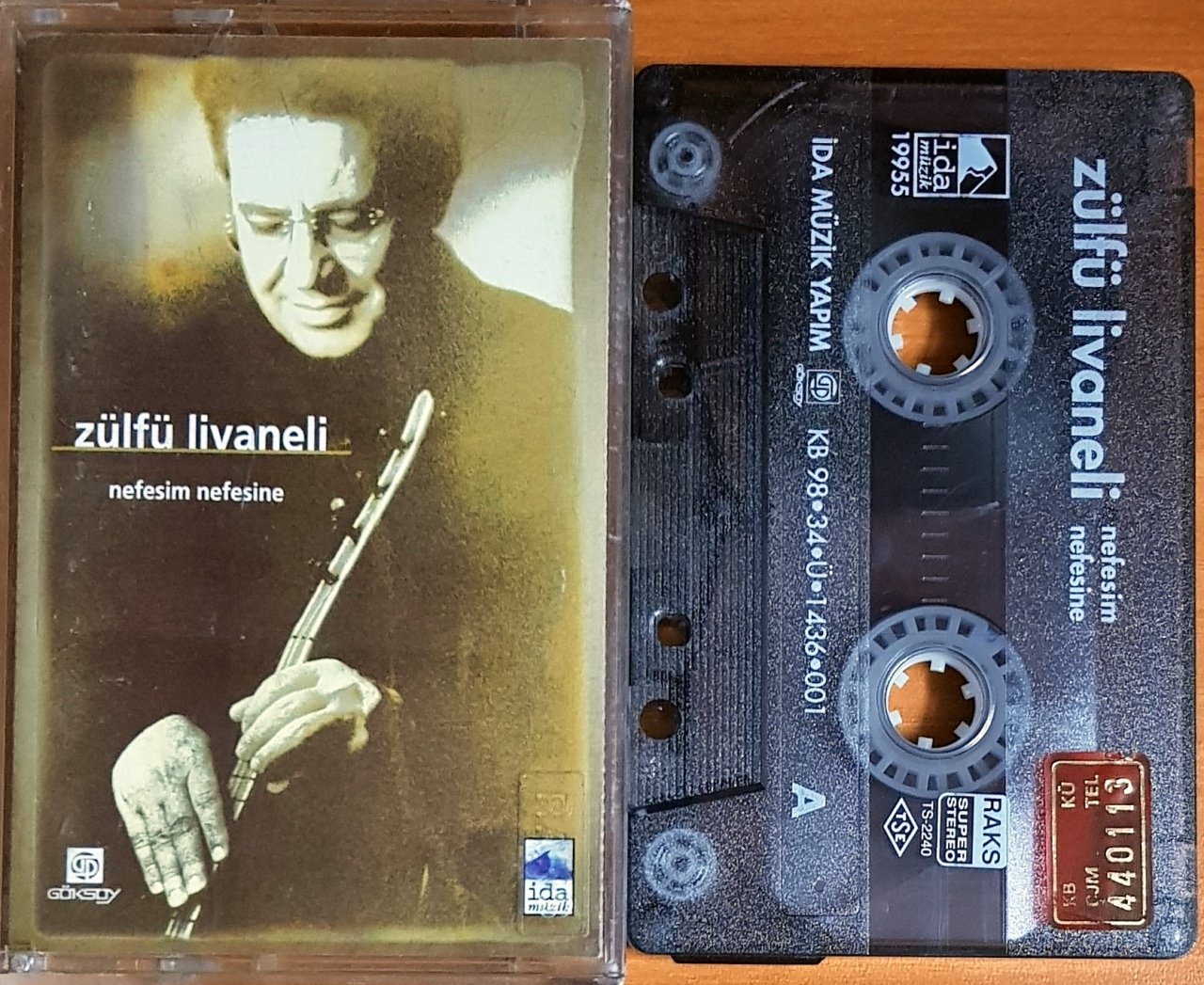 ZÜLFÜ LİVANELİ - NEFESİM NEFESİNE (1998) İDA MÜZİK KASET 2.EL