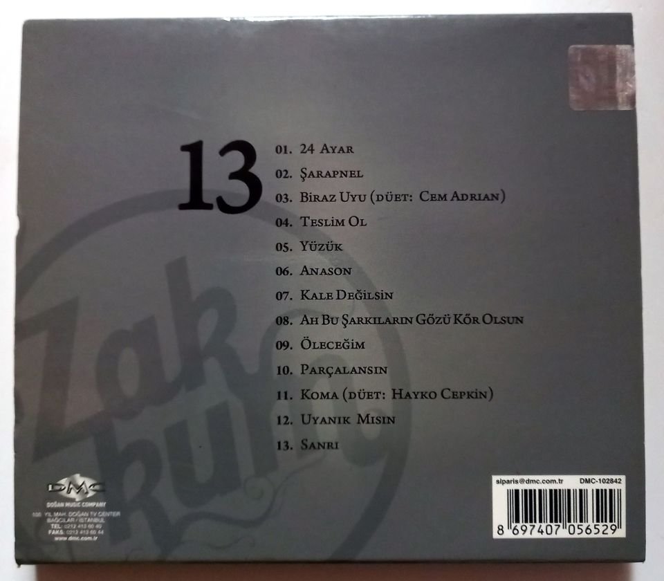 ZAKKUM – 13 (2011) - CD 2.EL