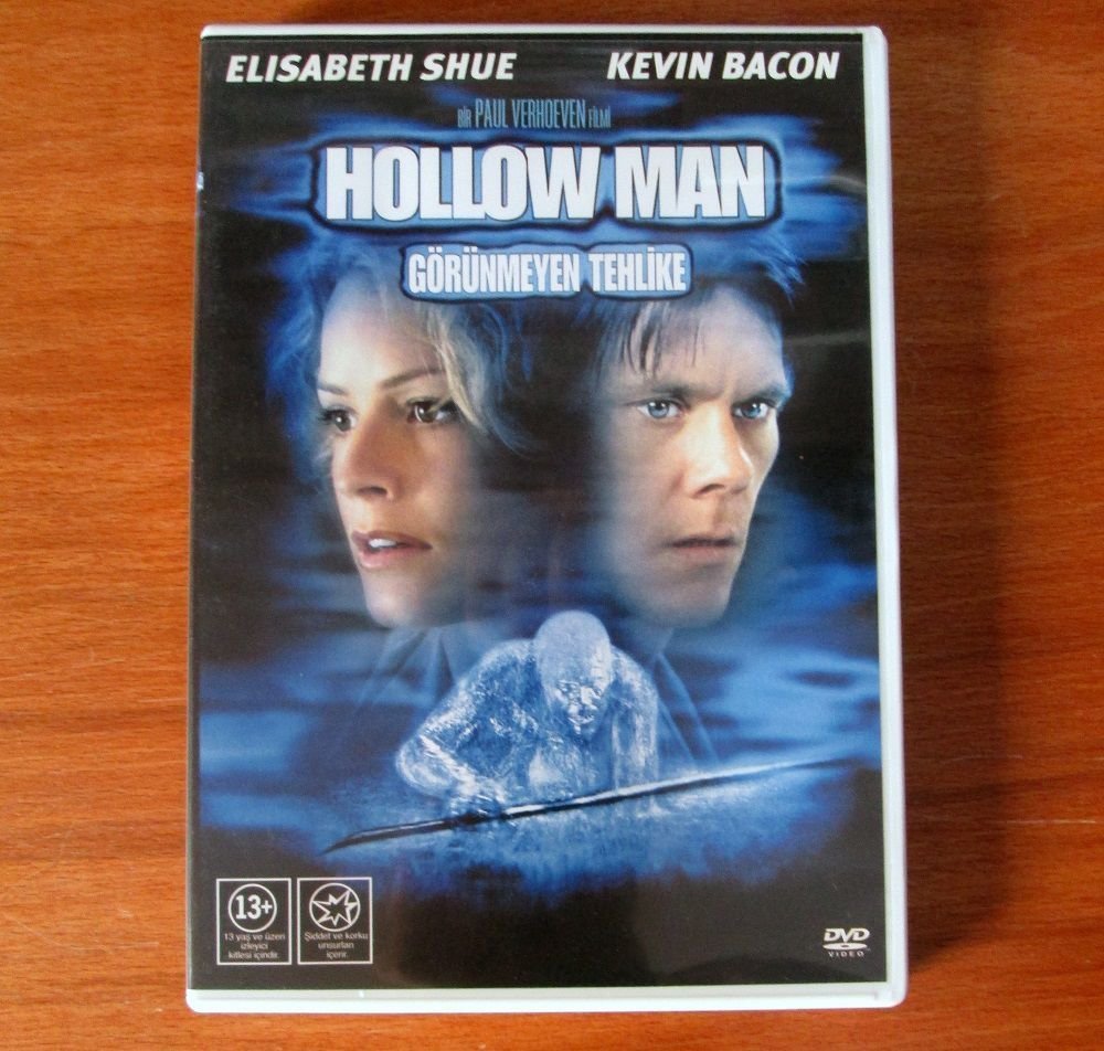 GÖRÜNMEYEN TEHLİKE - HOLLOW MAN - KEVIN BACON - ELISABETH SHUE - PAUL VERHOEVEN - DVD 2.EL