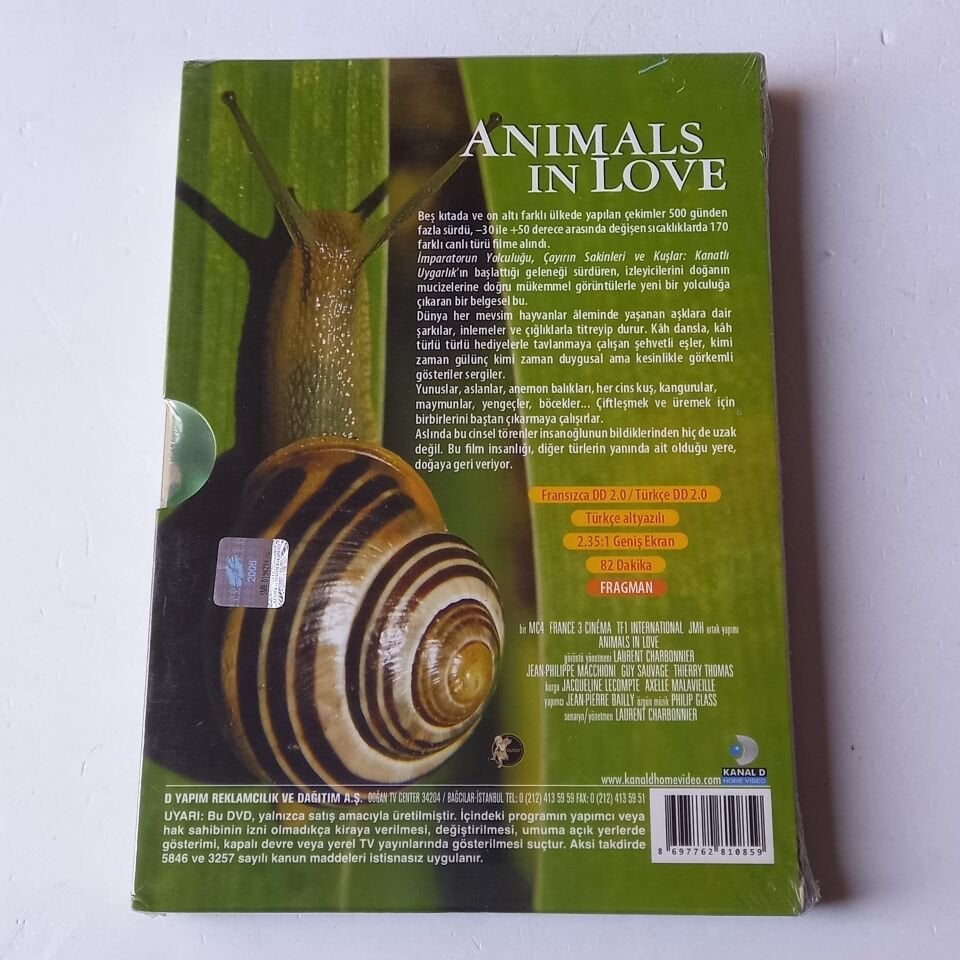 ANIMALS IN LOVE - LAURENT CHARBONNIER - DVD AMBALAJINDA SIFIR