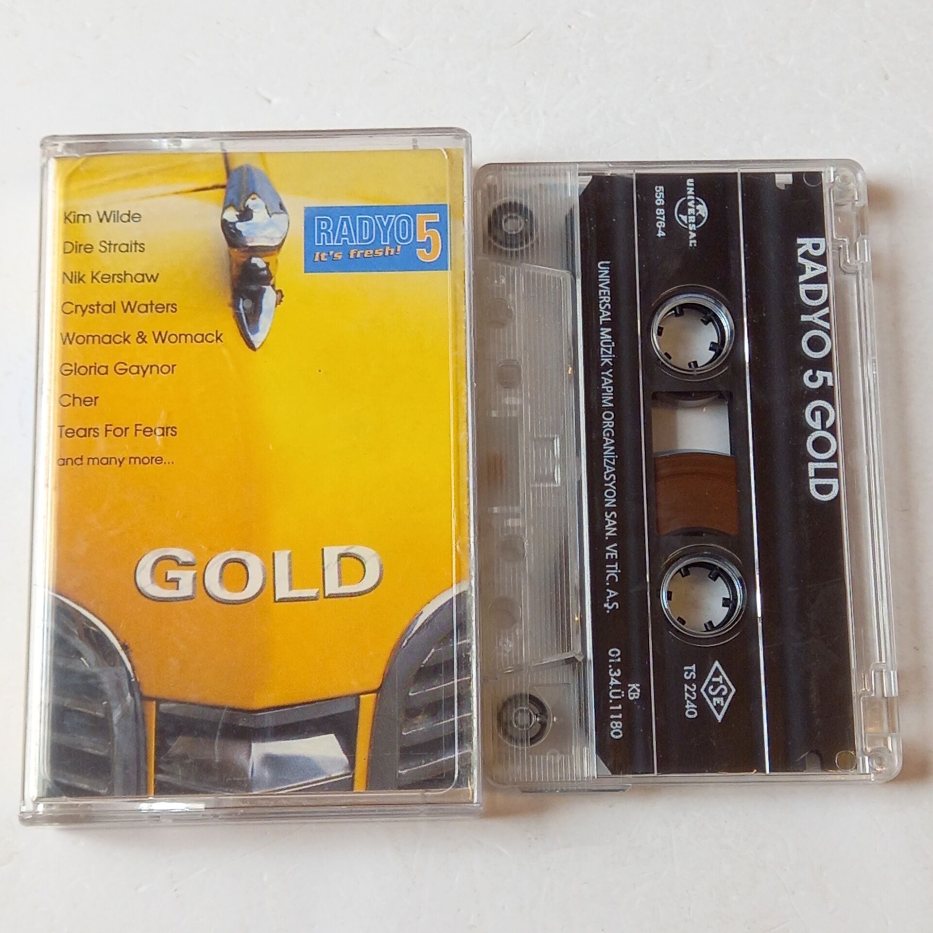 RADYO 5 GOLD - DONNA SUMMER, KIM WILDE, DIRE STRAITS (2001) - KASET 2.EL
