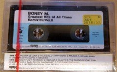 BONEY M - GREATEST HITS OF ALL TIMES REMIX '89 VOL 2 (1990) MMY CASSETTE MADE IN TURKEY ''NEW''