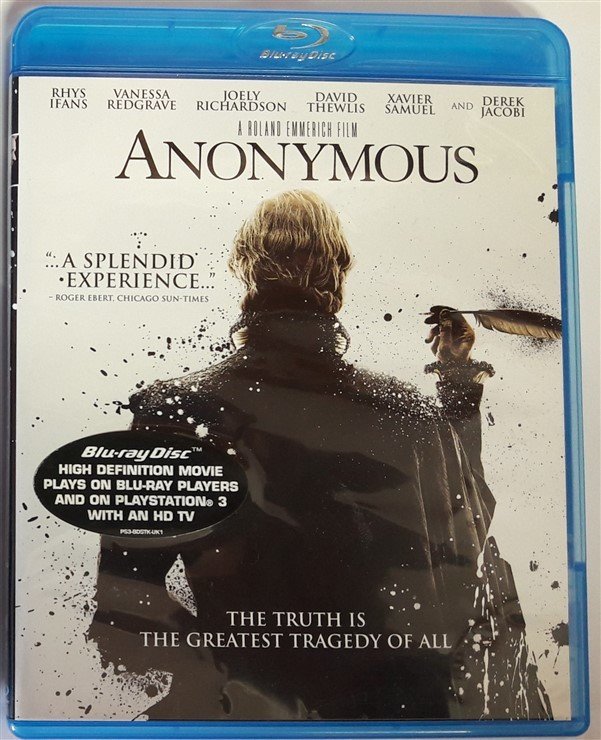 ANONYMOUS - RHYS IFANS - VANESSA REDGRAVE - BLU RAY 2.EL