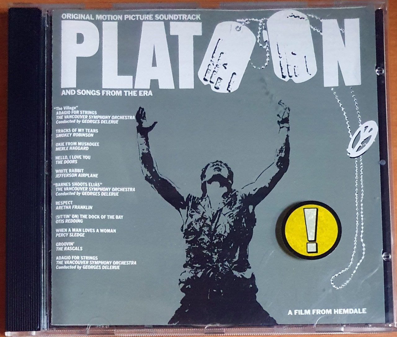 PLATOON SOUNDTRACK / SMOKEY ROBINSON, THE DOORS, JEFFERSON AIRPLANE, ARETHA FRANKLIN, OTIS REDDING, THE RASCALS (1987) - CD 2.EL