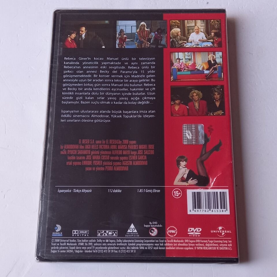 HIGH HEELS - PEDRO ALMODOVAR - DVD AMBALAJINDA SIFIR