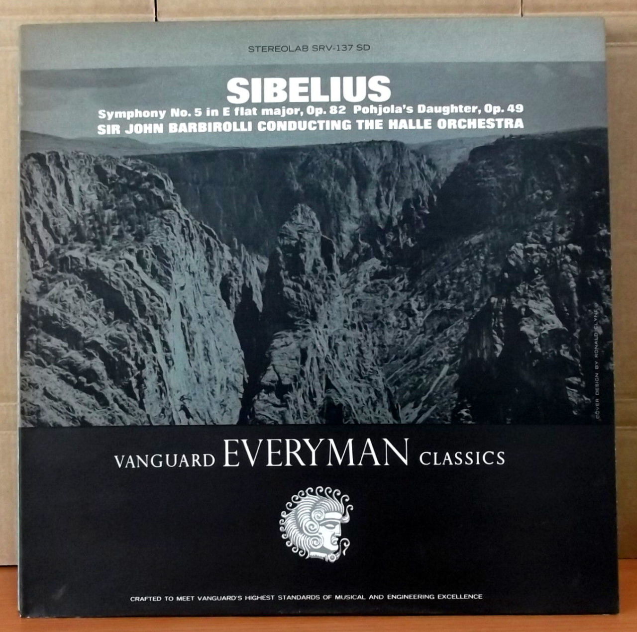 SIBELIUS SYMPHONY No.5 Sir John BARBIROLLI LP 2.EL