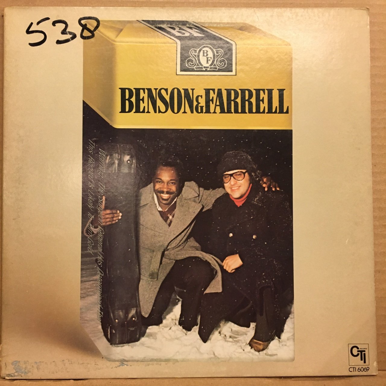 GEORGE BENSON & JOE FARRELL - BENSON & FARRELL 1976 2.EL PLAK