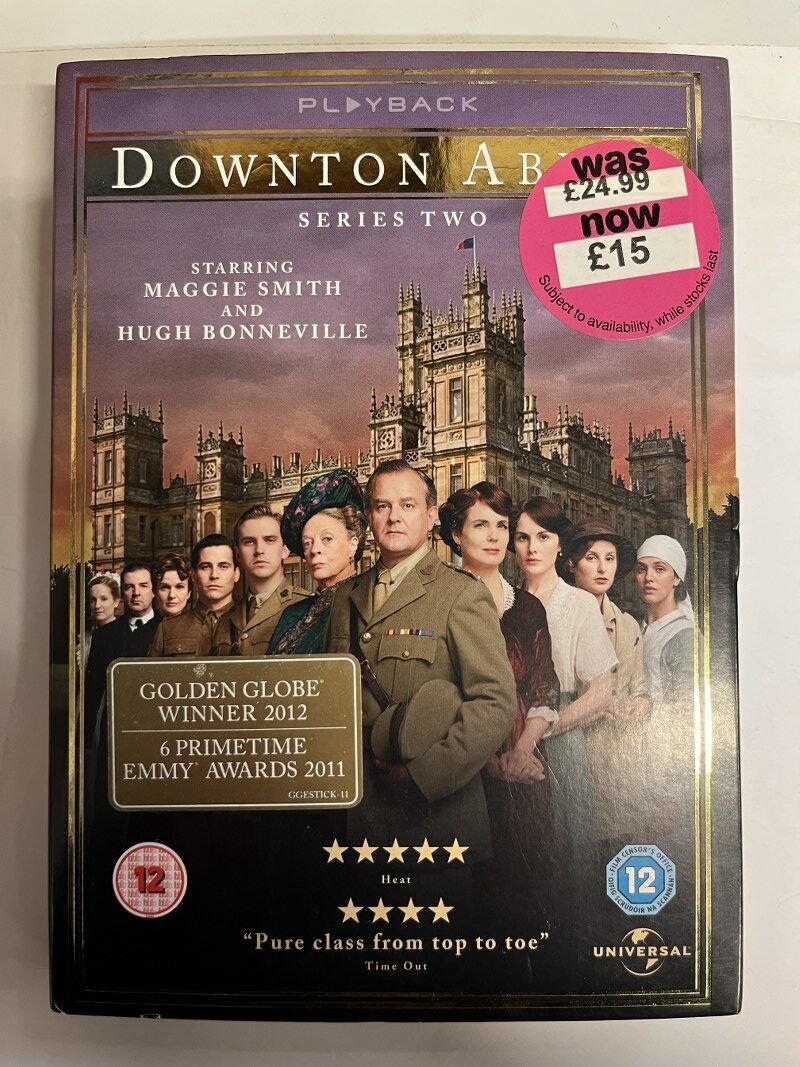 DOWNTON ABBEY SERIES TWO - MAGGIE SMITH - 4 DVD BOX SET 2.EL TÜRKÇE ALTYAZI YOKTUR