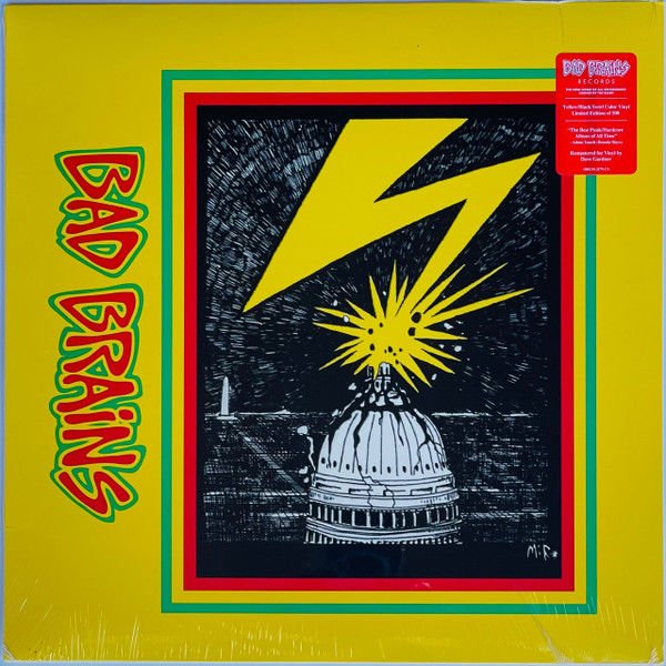 BAD BRAINS - BAD BRAINS (1982) - LP 2022 EDITION YELLOW/BLACK SWIRL COLORED SIFIR PLAK