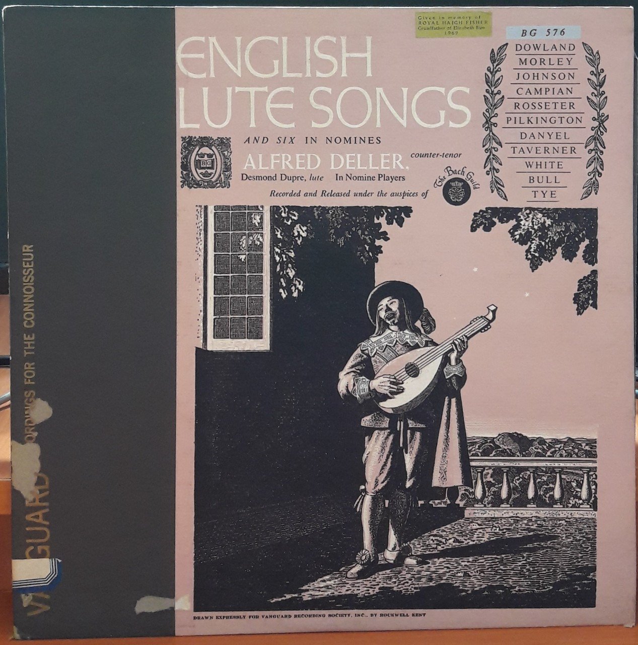 ENGLISH LUTE SONGS, ALFRED DELLER - PLAK 2.EL