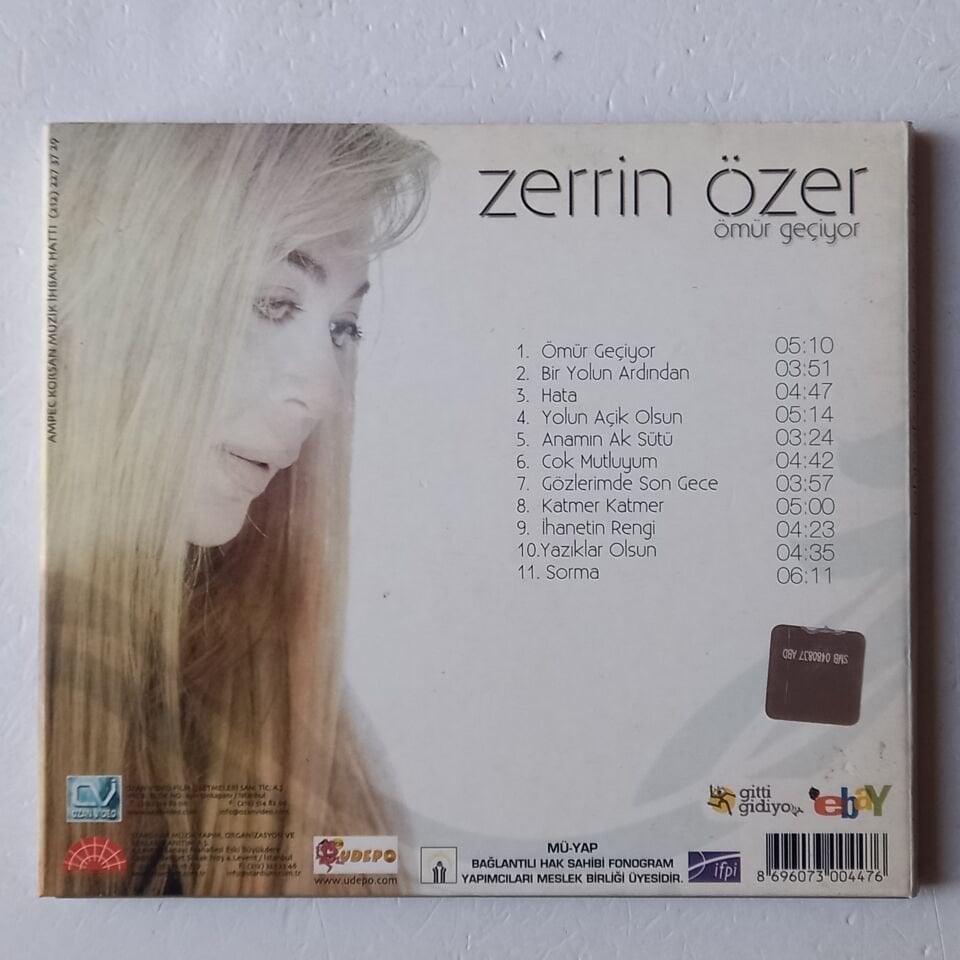 ZERRİN ÖZER – ÖMÜR GEÇİYOR (2007) - CD DIGIPAK 2.EL