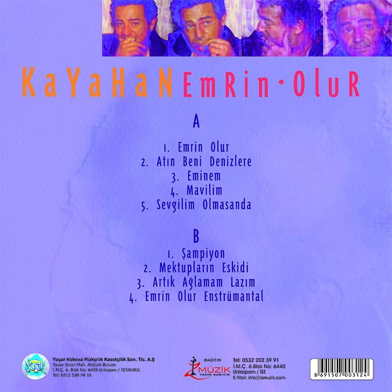 KAYAHAN - EMRİN OLUR (1997) - LP 2025 BASIM SIFIR PLAK