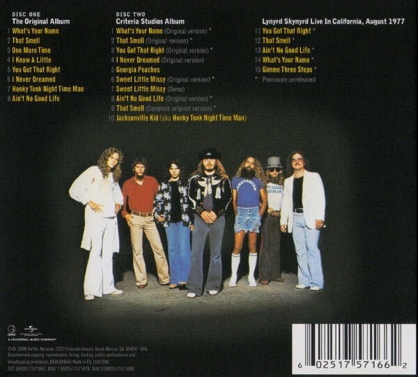 LYNYRD SKYNYRD – STREET SURVIVORS (1977) - 2CD REMASTERED 2008 REISSUE DELUXE EDITION DIGIPAK AMBALAJINDA SIFIR