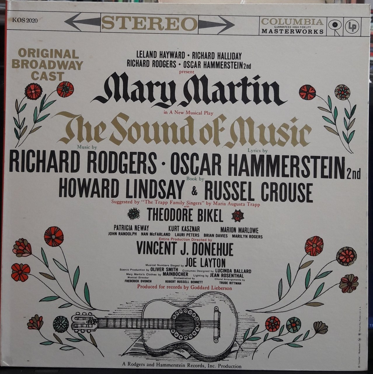 THE SOUND OF MUSIC - MARY MARTIN - ORIGINAL BROADWAY CAST (1959) - PLAK 2.EL