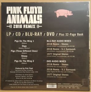 PINK FLOYD - ANIMALS (1977) - LP + CD + DVD + BLU-RAY BOX 2022 EDITION (2018 REMIX) 180GR SIFIR PLAK