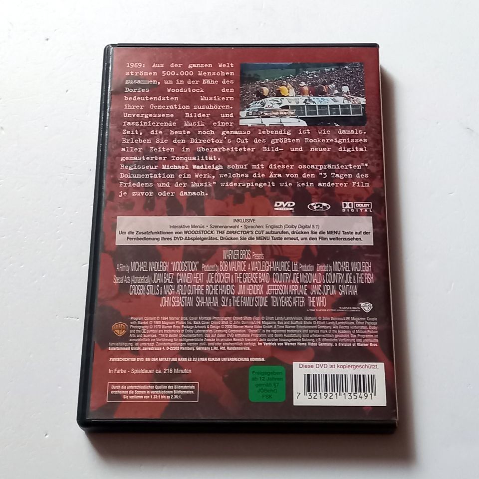 WOODSTOCK - THE DIRECTOR'S CUT - DVD 2.EL
