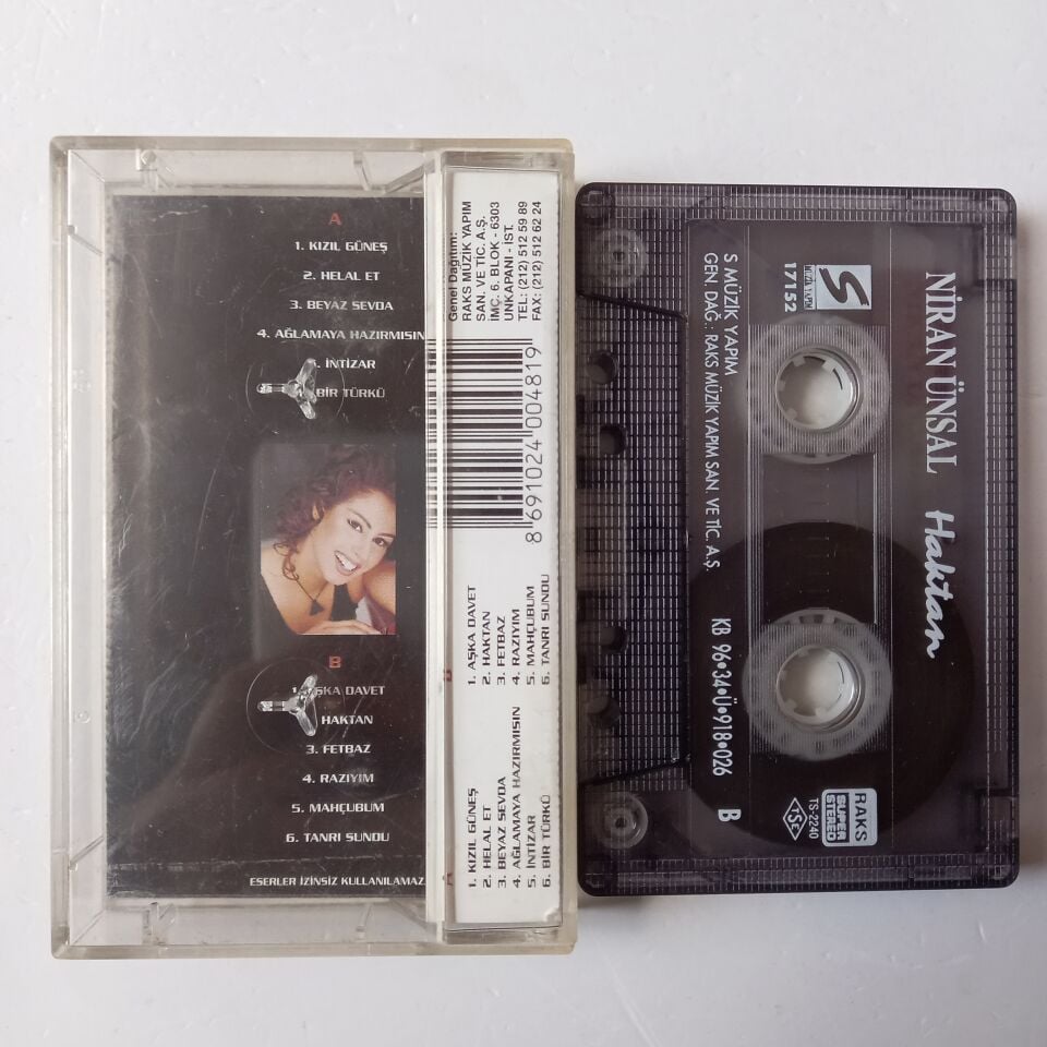 NİRAN ÜNSAL - HAKTAN (1996) - KASET 2.EL