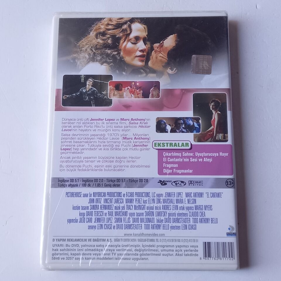 EL CANTANTE - JENNIFER LOPEZ, MARC ANTHONY - DVD AMBALAJINDA SIFIR