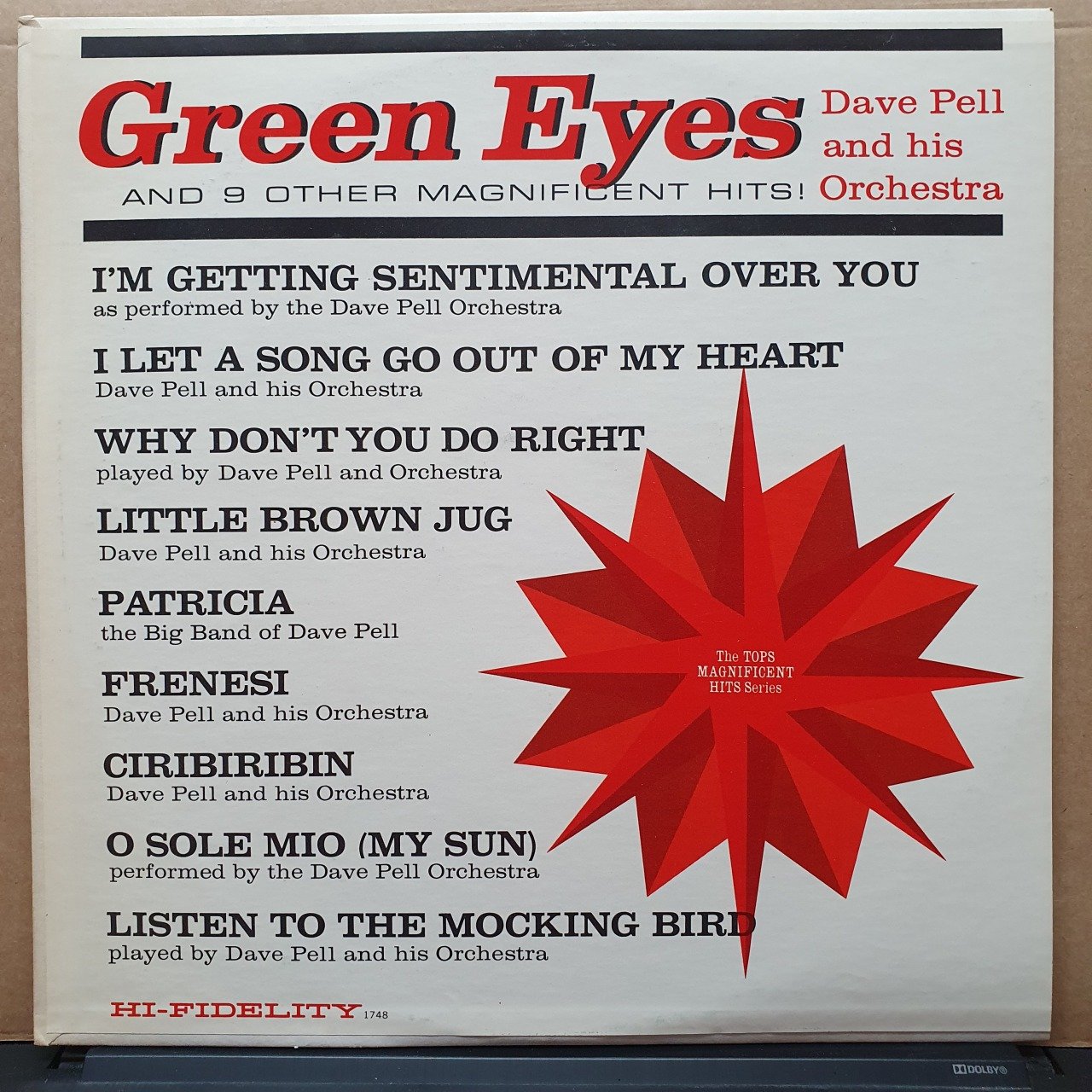 GREEN EYES AND 9 OTHER MAGNIFICENT HITS / THE DAVE PELL ORCHESTRA - LP 2.EL PLAK