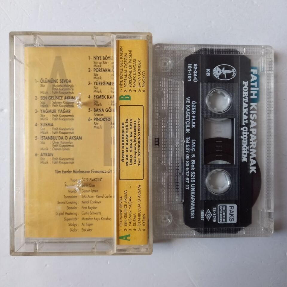 FATİH KISAPARMAK - PORTAKAL ÇİÇEĞİM (1992) - KASET 2.EL