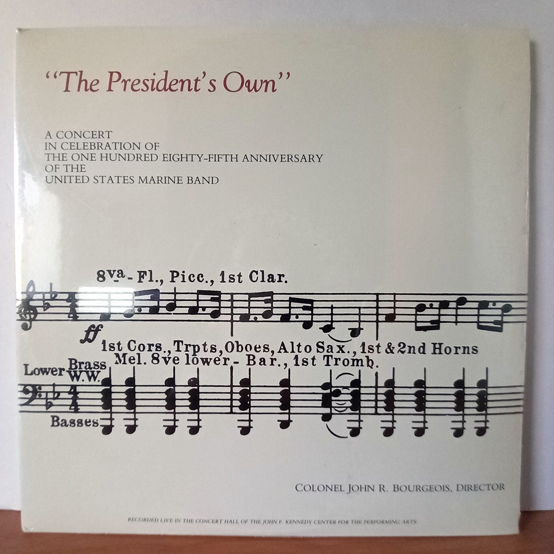 THE PRESIDENT\'S OWN - THE UNITED STATES MARINE BAND, JOHN R. BOURGEOIS (1983) - 2LP DÖNEM BASKI SIFIR PLAK