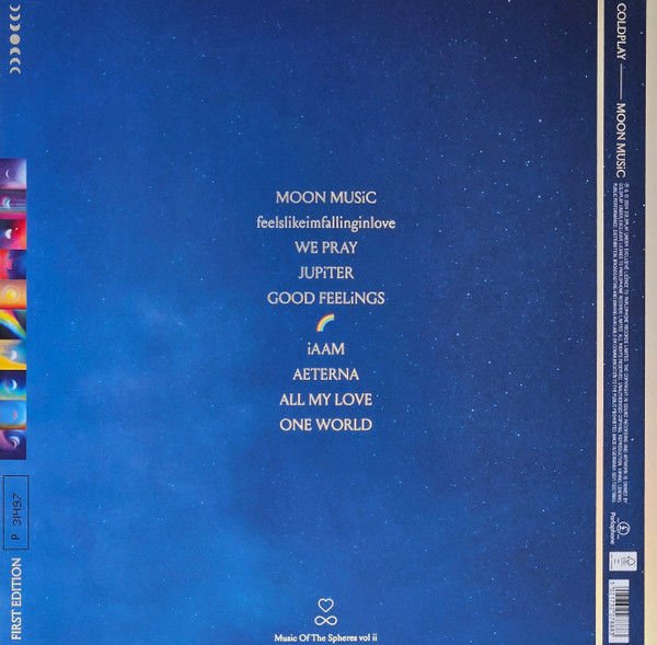 COLDPLAY - MOON MUSIC (2024) - LP NUMBERED PINK TRANSLUCENT COLOURED EDITION SIFIR PLAK