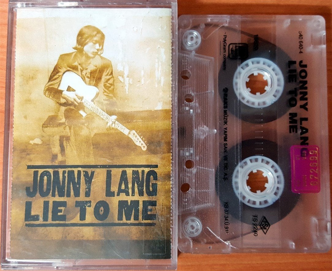 JONNY LANG - LIE TO ME (1997) RAKS CASSETTE MADE IN TURKEY ''USED''