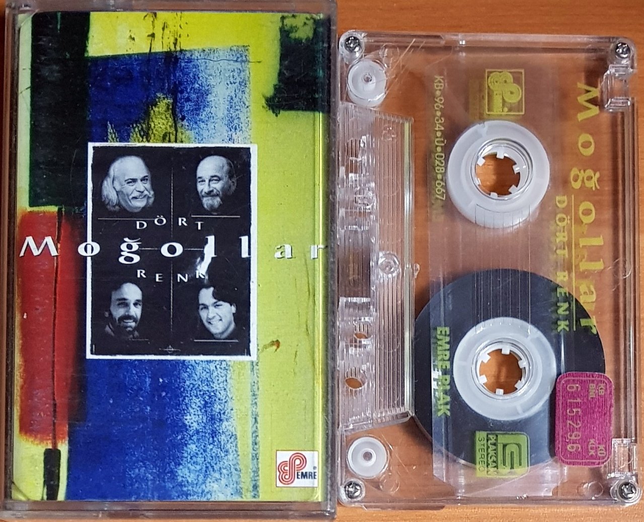 MOĞOLLAR - DÖRT RENK (1996) EMRE KASET 2.EL