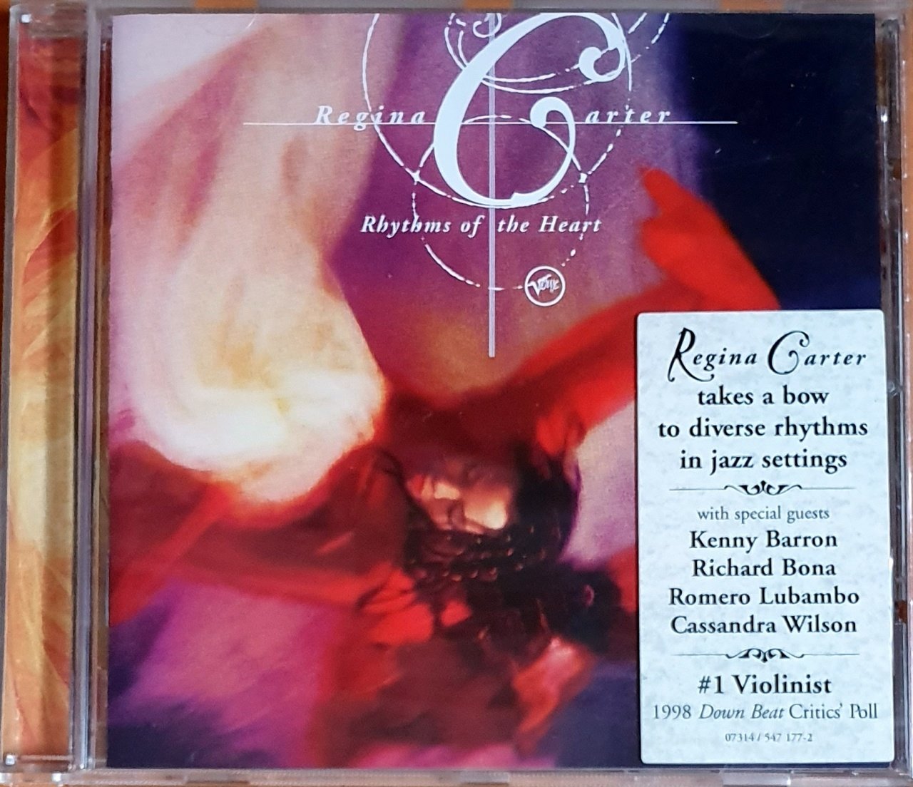 REGINA CARTER - RHYTHMS OF THE HEART (1999) - CD VERVE RECORDS 2.EL